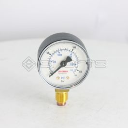 BU049-0002 - Bucher ET PRG NG50 0-160 Bar LRV-1 Pressure Gauge