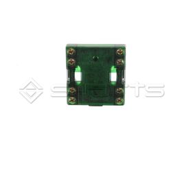 DH052-1120 - Dewhurst M20 Contact Block 24v Yellow Illumination With 2 N/O Contacts