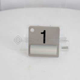 MO052-0109 - Motala Push Button Cover, Non Braille "1"