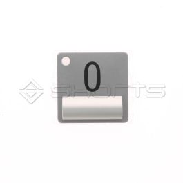 MO052-0124 - Motala MT56 Push Button Sign "0"