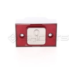 MP052-0039 - Macpuarsa Compac T Push Button Red Halo "0" with Braille