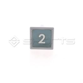 MP052-1182 - Macpuarsa Push Button Impulse Screwable MB/VS Blue Light "2" Without Braille Generic