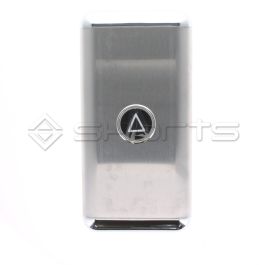 MS075-0059 - Surface Mount Landing Push Station 100mm x 200mm with 'Up Arrow' MD7 Push Button
