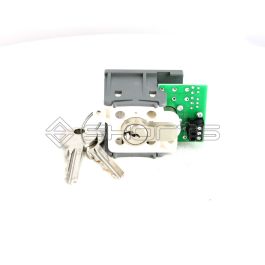 SF035-0050 - Schaefer MS42P-V Keyswitch - Cylinder Only – T1 Switching – Spring Return – No illumination – No Markings – Provided With 2 Keys XN47069