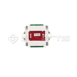 DH052-0456 - Dewhurst US90EN Compact 3 Push Button - Red Illumination - Legend "0"