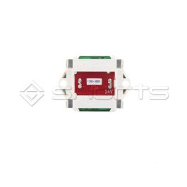 DH052-0457 - Dewhurst US90EN Compact 3 Push Button - Red Illumination - Legend "1"