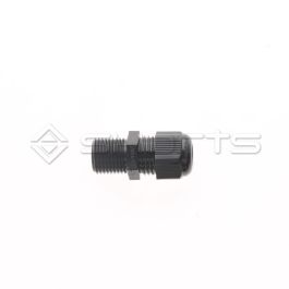 DM006-0013 - DMG M16 Cable Gland Extended Thread 15mm, Black Polyamide , IP68, Cable Entry Dia. 5 - 10 mm