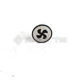 KO052-0447 - Kone Monospace Car Pressel "Fan Symbol" Grey Tactile