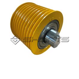 MP023-0015 - Macpuarsa Deflection Pulley Cast Iron 165X10X6,5 ROD 6311 with Axe 55 Complete