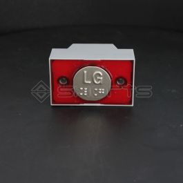MP052-0521 - Macpuarsa Compac V Push Button Red Halo "LG" with Braille 