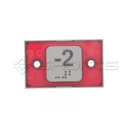 MP052-0649 - Macpuarsa Compac T Push Button Red Halo 1C24V "-2" TI