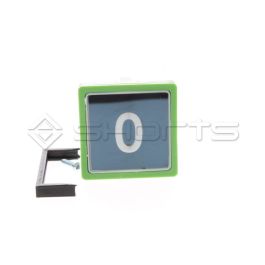 MP052-1184 - Macpuarsa Push Button Impulse Screwable MB/VS Blue Light "0 with Green Surround" Without Braille Generic