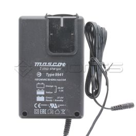 MS001-0383 - Mascot 9941 24V/1.3A 3-Step SLA Battery Charger With Timer