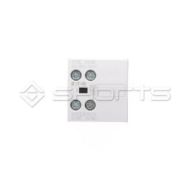 MS012-0574 - Eaton Auxiliary Contact - 1NC 1NO, 2 Contact, Front Mount, 4 A ac, 10 A dc