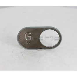 MS052-2386 - VB42 Full Label - Left Arrangement - Stainless Black - Marking Embossed Polished - G with Braille