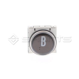 MS052-2508 - Hydroelite Push Button BM Macro black Legend "B" 