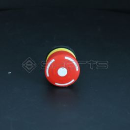 MS062-0039 - EAO Panel Mount Emergency Button - Turn to Release, 22.3mm Cutout Diameter, NC, 250 V ac/dc