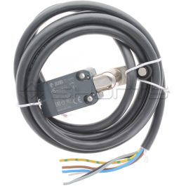 MS064-0211 - Pizzato – NA B112KC-DN2 Pre-Cabled Limit Switch With Adjustable Roller Lever Actuator 1NO 1NC Snap Action Contacts, 2M PVC Cable