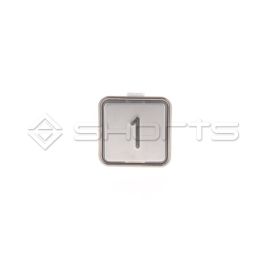 NM052-0001 - Nami Push Button Legend ''1''