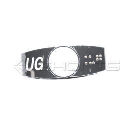 OT052-0211 - Otis Push Button Chicklet Stainless Steel Chrome "UG" Symbol on Left Braille on Right