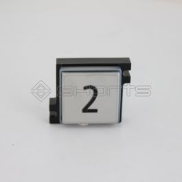 SD052-0368 - Schindler Push Button "2" (Front Only)