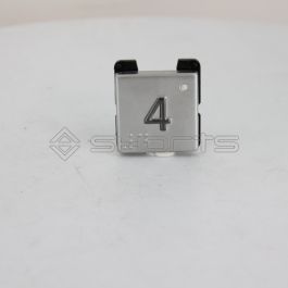 SD052-0449 - Schindler Push Button Front With Braille "4" 