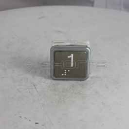 TH052-0492 - Thyssenkrupp Push Button SM1 + Braille - Legend '1'